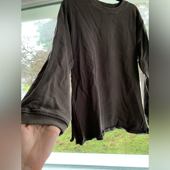 Storia Sweatshirt Gray 100%Cotton longsleeve oversized - Picture 7 of 11